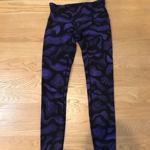Lululemon Black and Purple Leggings